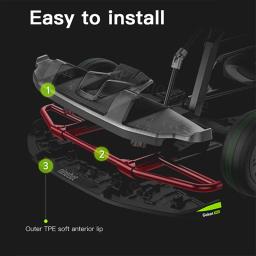 Original ninebot frente kit de proteção plástico para ninebot gokart pro reequipamento inteligente auto equilíbrio scooter elétrico peças reposição - Image 4
