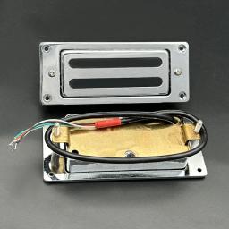 Mini Brass Humbucker Capa Com Quadro, Cable Coil Splitting, 9K, 68x29mm, 4 Cabos, Pickup Peças, Cromo - Image 6