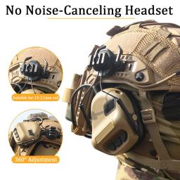 Conjunto de capacete tático de airsoft com capacete rápido balaclava máscara de malha de aço capacete tático capacete óculos de visão noturna montagem L4G24 - Image 3
