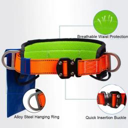 High-Altitude Work Harness, único cinto de segurança cintura, Outdoor Escalada Formação, Eletricista Construção Corda de Segurança Protetora - Image 4
