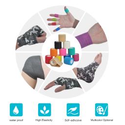 Auto-adesivo Elastic Bandage para o joelho, pés Protector Pads, dedo, tornozelo, palma, ombro, mesa, cadeira, perna, bonés, 4,8 m - Image 4