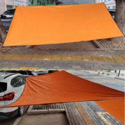 Lona de acampamento ao ar livre toldo à prova dwaterproof água tenda leve abrigo lona tela mpermeable toldos exteriores praia pára-sol - Image 3