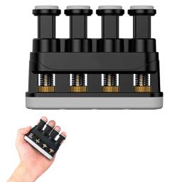 Exercitador de dedo de mão, fortalecedor de aperto de mão, 4 tensões, ajustável, ergonômico, silicone, treinador de dedo para terapia de artrite - Image 1