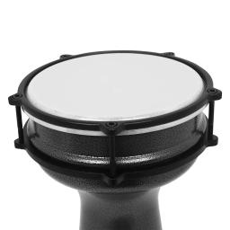Tambor De Mão Africano com Corpo De Alumínio, Percussão Portátil, Instrumento Musical, Pandeiro Preto, Turco, Djembe, 8 em - Image 5
