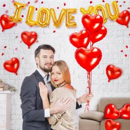 Eu te amo balões coração balões kit com pétalas de rosa para casamento aniversário annaversary festa decorações do dia dos namorados - Image 4