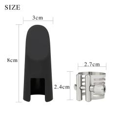 Saxofone Alto Cap Metal Buckle Clamp, chapéu fosco Fastener, parafuso único ajuste braçadeira, acessórios de substituição saxofone - Image 2