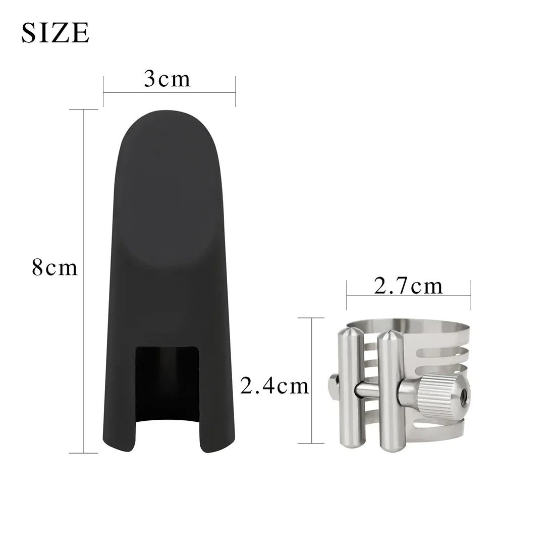 Saxofone Alto Cap Metal Buckle Clamp, chapéu fosco Fastener, parafuso único ajuste braçadeira, acessórios de substituição saxofone - Image 1