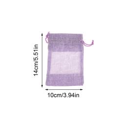 Drawstring Sacos Vazios com Janela Transparente Organza, Bolsas De Jóias, Serapilheira Presente, Favores Do Casamento, Festa De Natal, 5Pcs - Image 6