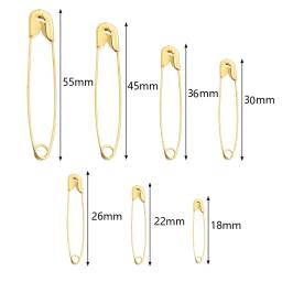 Assorted Tamanho Pinos de segurança, ferro colorido fixo Pinos para DIY Costura Artesanato, Ferramentas multiuso, Broche Vestuário Acessórios, 50-200pcs - Image 2