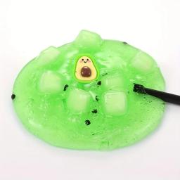 2.37oz cubo de geléia transparente crocante slime kit melancia macia elástico não-pegajoso diy cristal lama encantos slime festa favores presentes - Image 5