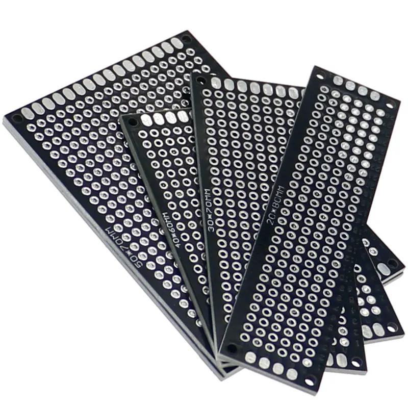 20 pçs/lote PCB Protótipo Placa de Circuito Protoboard Universal Stripboard Prototipagem Veroboard 2X8 3X7 4X6 5X7 5 Pcs Cada Mix Preto - Image 1