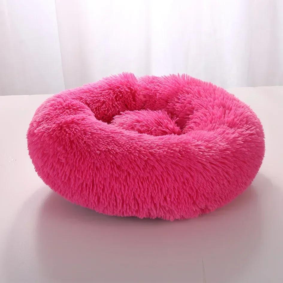 Cama longa super macia do cão do luxuoso, Esteira do gato, Camas grandes do cão, Casa de Labradores, Almofada redonda, Cama morna do animal de estimação do sono, Inverno - Image 1