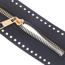 Zíper De Couro De Costura Substituível, DIY, Útil, para Saco De Crochê, Hardware, Zíper Sólido, Acessórios De Costura - Image 3