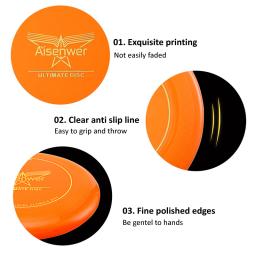 Profissional 175g disco voador final esporte disco voador para adultos adolescentes crianças pet jogo ao ar livre com fecho de disco - Image 2