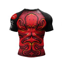 Camisa esportiva masculina 3D, quimono, Jiu Jitsu, Kickboxing, Brasil Jersey, Preto, Swim Rash Guard, Fitness, Bjj Boxe, Musular T-shirts - Image 4
