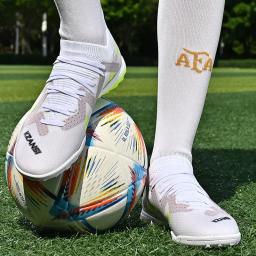 Qualidade Futebol Botas Chuteiras, Durável e Leve Futebol Tênis, Sapatos de Futsal Confortáveis, Haaland, Atacado, Sociedade Sociedade - Image 5