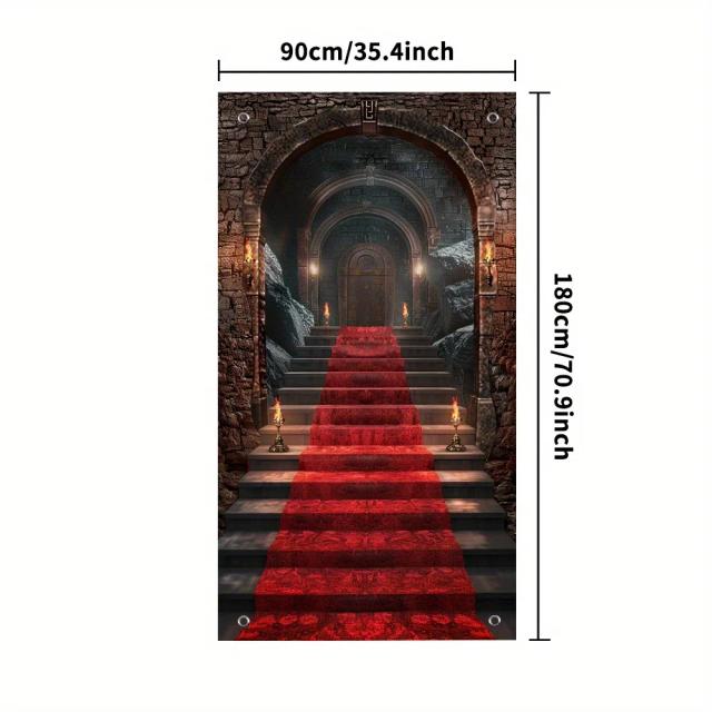 Banner Decorativo para Porta de Halloween - Capa de 90x180 cm