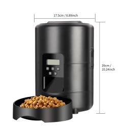 Alimentador automático inteligente Pet, gato e cão Food Dispenser, cronometrado suprimentos de alimentação, botão e aplicativo móvel, disponível disponível, 2L - Image 2