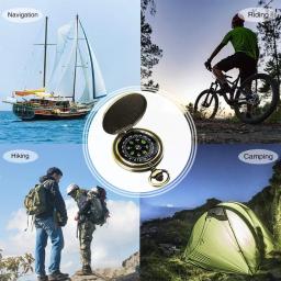 Bússola leve militar para leitura de mapas, caminhadas, orientação, camping, mochila, caça, navegação - Image 6