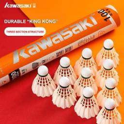 Kawasaki King Kong Feather Badminton Peteca, Raquete para Clubes e Treinamento, Durável Bola Esportiva, Velocidade 76, 77, 100, 500 - Image 1