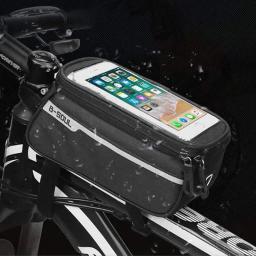 Rainproof Saco de Bicicleta para Frame, Tubo Superior Frontal, Saco De Ciclismo, Caixa Do Telefone, Touchscreen, MTB Acessórios Da Bicicleta, Reflexivo, 6.5in - Image 2