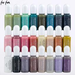 Pigmentos de resina para DIY, Resina Epóxi UV Artesanato, Morandi Dye, Corante Tinta, Jóias Fazendo Suprimentos, Ferramentas, 10ml, 24 Cores - Image 1