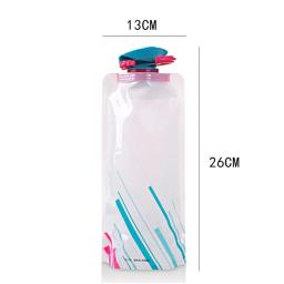 700ml portátil dobrável saco de água impermeável esportes ao ar livre fitness ciclismo recipiente de água garrafa de água chaleira - Image 6