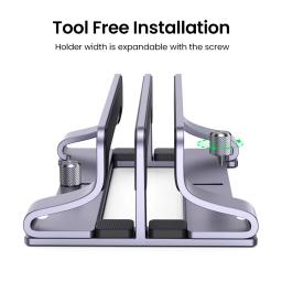 Ugreen portátil vertical suporte portátil dobrável de alumínio portátil suporte tablet suporte para macbook ar pro pc 17 polegada - Image 5