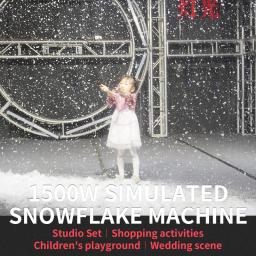 Stage Snowflake Machine Gerador de floco de neve DJ Snow Making Machine for Stage Máquina de fumaça de efeitos especiais - Image 4