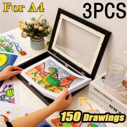 Molduras de arte para crianças, abertura frontal magnética para pôster, foto, desenho, pinturas, imagens, arte infantil, molduras de exibição - Image 2