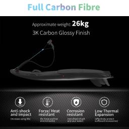 Carbon Fiber Hull Surfboard, Gasolina Powered, Leve, alta velocidade Jet Surfboard, Wakeboard profissional, 109cc - Image 3