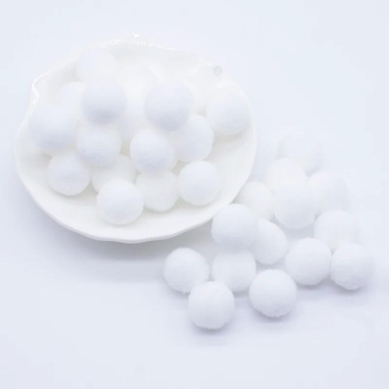 100 pçs 15mm pompons macios coloridos fofos de pelúcia artesanato diy casamento decoração para casa cola em grampos de cabelo acessórios para chapéu - Image 1