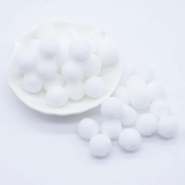Pompons Coloridos de Pelúcia 15mm para Artesanato DIY - 100 Peças para Casamento e Decoração de Casa, Ideal para Grampos de Cabelo e Chapéus