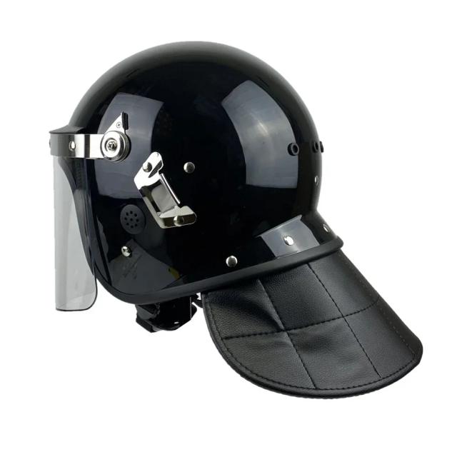 Capacete e Viseira Protetora Estilo Alemão para Defesa Pessoal e Equipamentos de Segurança