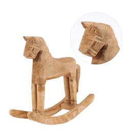 Cavalo de balanço de madeira, escultura quente, artesanato artesanal diy para crianças, decoração de aniversário, presente de infância, decoração de casa a3 - Image 6
