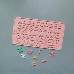 Molde de silicone de chocolate com letras e números, alfabeto, biscoito, doces, bolo, bandeja de pastelaria, ferramenta, decoração de bolo, acessórios de cozinha - Image 5