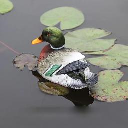 Resina intempéries estátuas de pato flutuante, escultura cisne, natação realista pato selvagem, lagoa jardim ao ar livre, decoração Home - Image 2