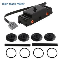 Kit de trilhos de trem, blocos de construção, funções de energia moc, peças, caixa de bateria do motor, receptor de controle remoto de velocidade infravermelha para legoeds - Image 5