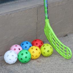 Hockey Floorball Stick Ball Bolas duráveis Pickleball, Bolas plásticas de PVC para prática esportiva ao ar livre, Field Hockey Training, 4Pcs - Image 4