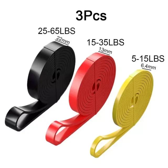 Faixas de Resistência TPE de 5 a 125 lbs - Equipamentos de Ginástica para Casa, Boxe, Yoga e Reabilitação de Ombros para Homens e Mulheres