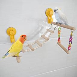 Ventosa Wood Poleiro Toy, Banho De Janela, Viagem De Carro, Brinquedos para Bluebirds, Agaporni, Beija-flor, Periquito, Calopsita, Ginásio - Image 5