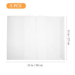 Capa Transparente para Livro Didático, O Caderno, Protetora, Reutilizável, Proteção, Quadrinhos PP, Suave, 5 Pcs - Image 6