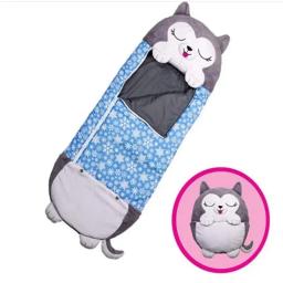 Saco de dormir dos desenhos animados das crianças VIKAMA, Animal Snuggle, Dobrável Anti-Kick Consolador - Image 5