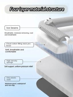 Esteira de resfriamento e almofada para dormir, Respirável e absorvente, Adequado para cães e gatos de pequeno e médio porte, Dormir e descansar, Verão - Image 4