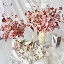 Buquê De Flor De Orquídea Rosa Artificial, Impressão 3D, Arranjo Floral Acessórios, Decoração De Casa, Adereços De Foto Do Evento, Fontes Do Casamento - Image 1