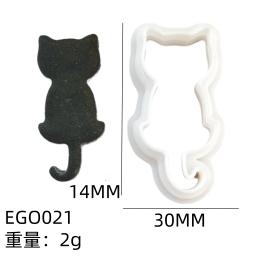 Polymer Clay Cutting Mold Set, Série Halloween, Fantasma, Morcego, Abóbora, Brincos DIY, Fazer Jóias, 10 Pcs - Image 6