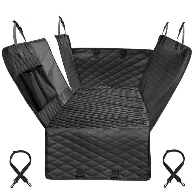 Capa Impermeável para Assento de Carro com Protetor de Braço para Pets durante Viagens