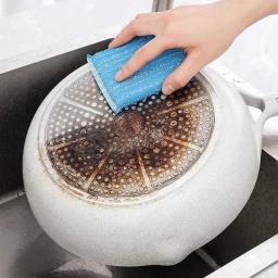 Pano de limpeza dupla face reutilizável, toalhetes de esponja de fio de aço, escova de óleo antiaderente, pano de cozinha, pano de limpeza, toalha, 24pcs - Image 4