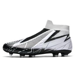 Botas de futebol de treinamento com grama antiderrapante masculinas, sapatos de futebol, chuteiras de cano alto, tênis antiderrapante, adolescentes, ultraleves - Image 2