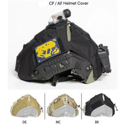 Caça tática para cp af capacete capa de pele capacete capa protetora camuflagem pano l/xl - Image 1